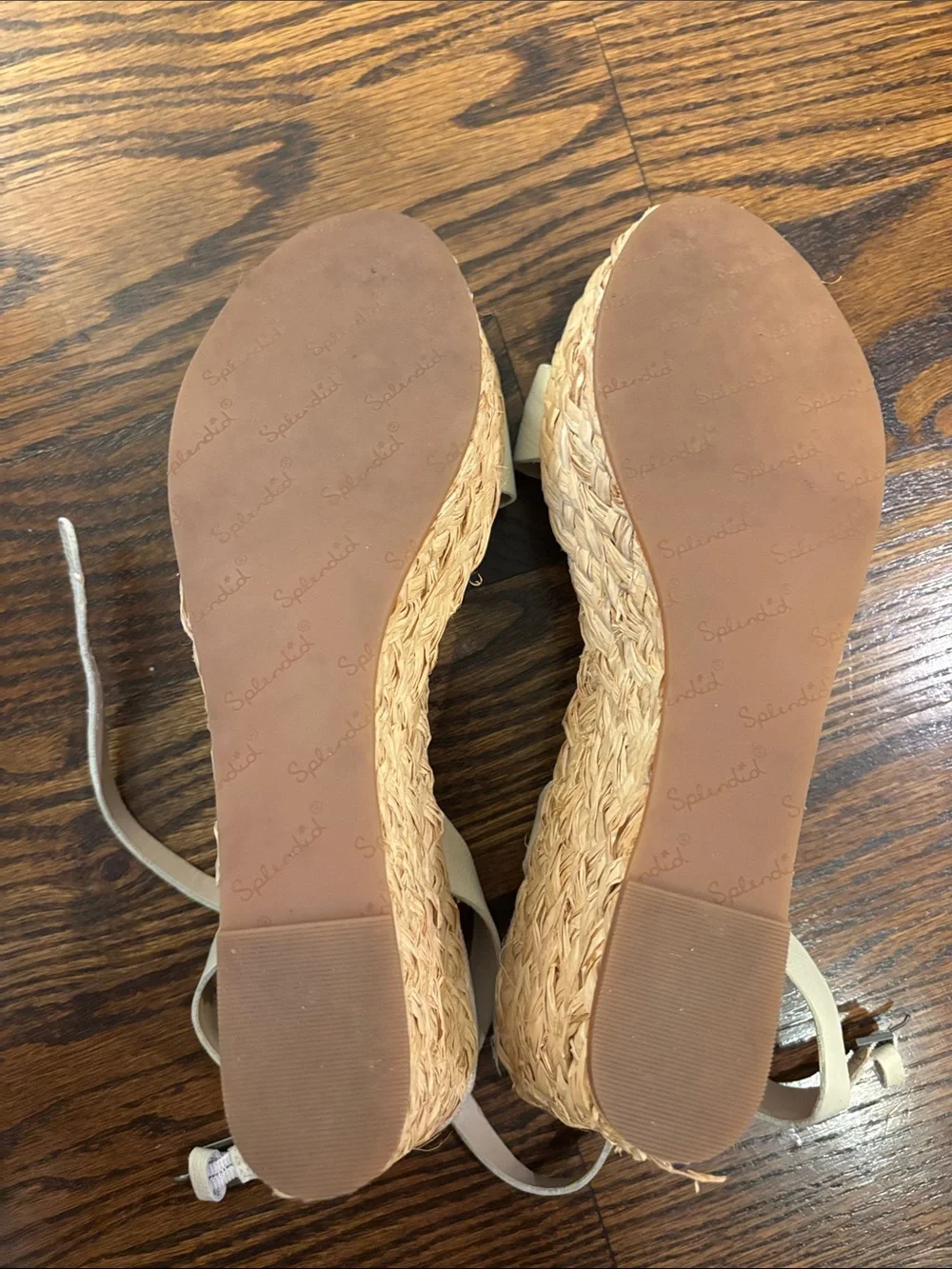 Women’s Cream Ankle-Strap Sandals with Crossed Straps